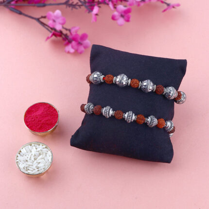 Divine Elegance: Rakhi Set of 2