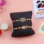 Knot of Tradition: Traditional Rakhi Set of 2