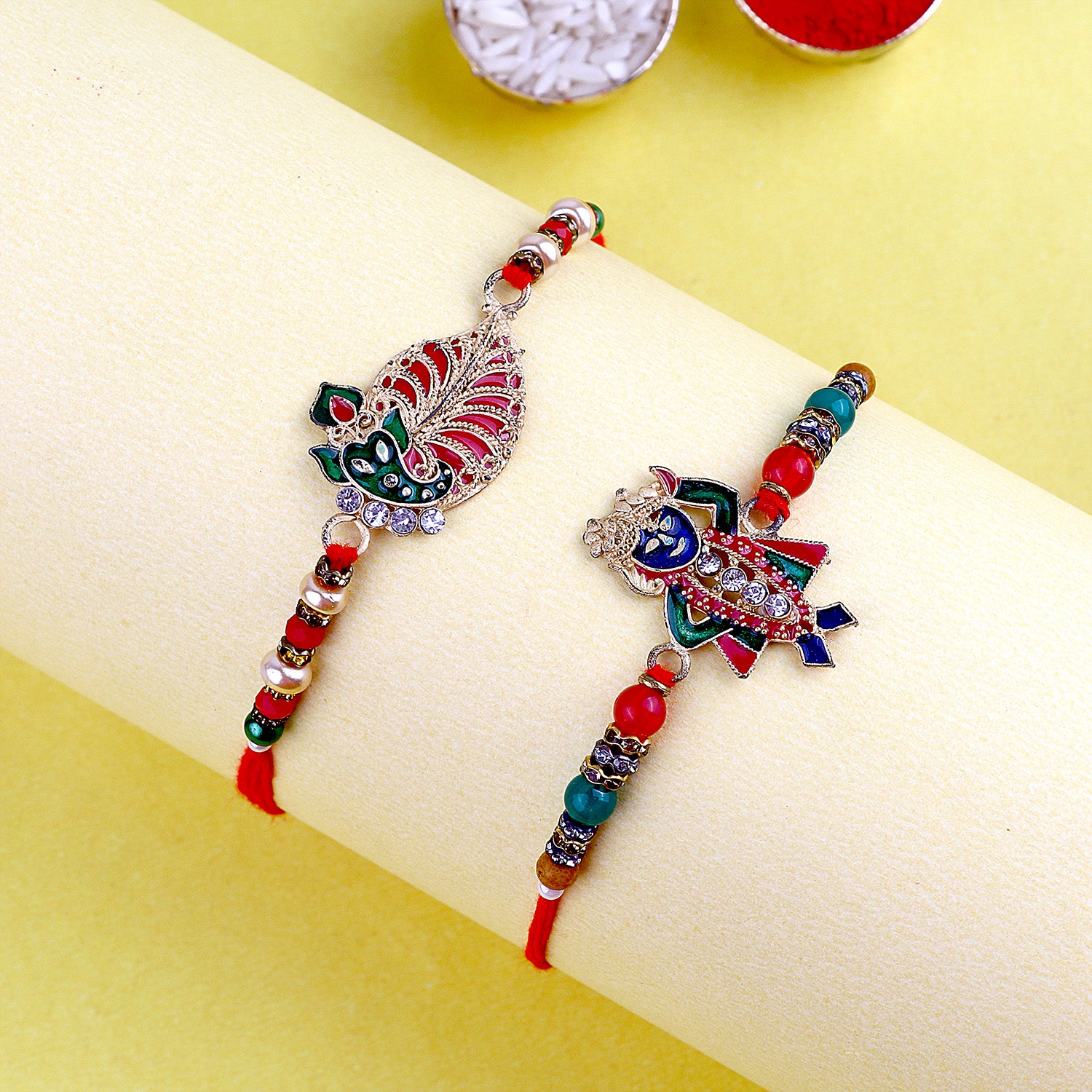 Harmony's Blessing: Rakhi Set of 2