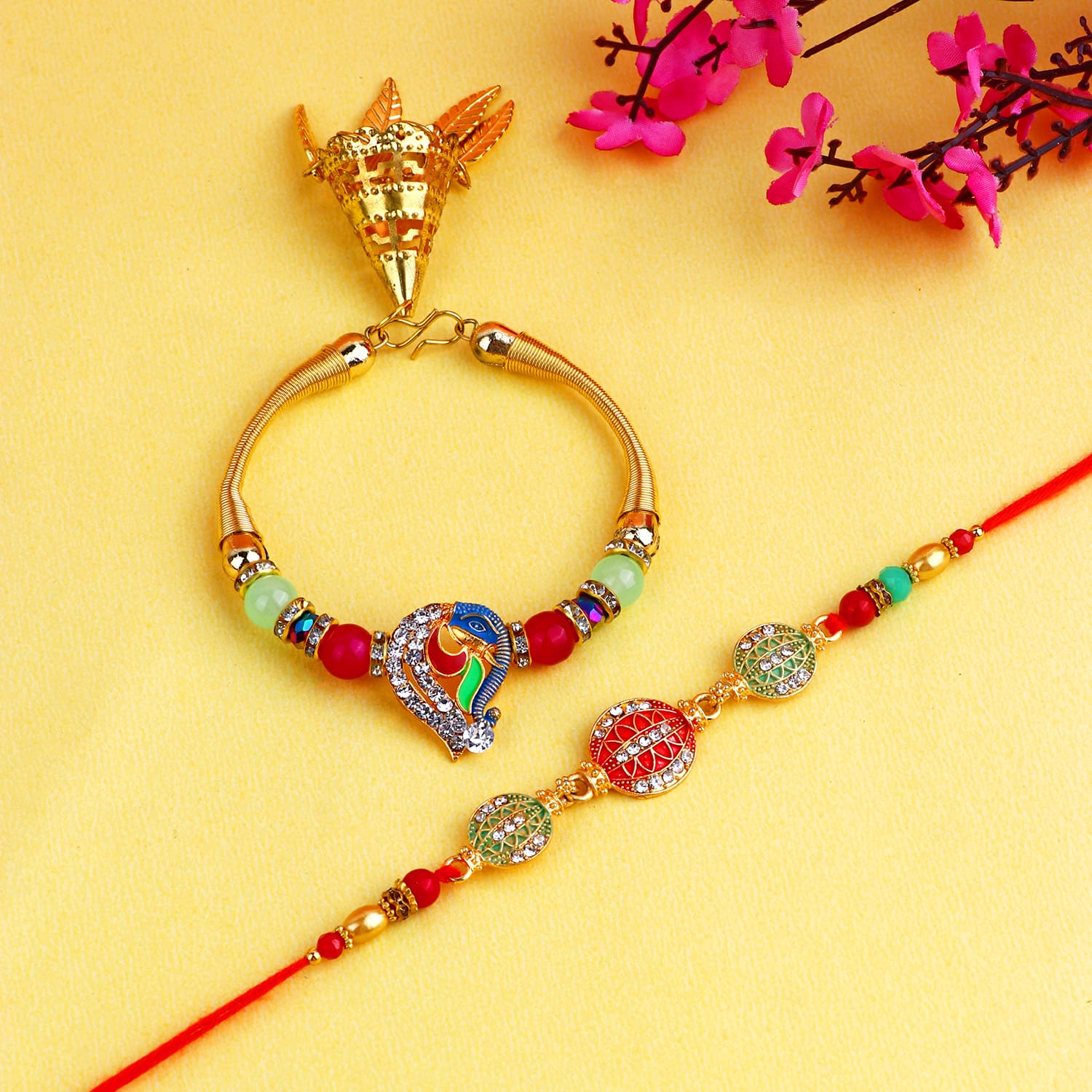 Holy Connection: Bhaiya Bhabhi Rakhi Set