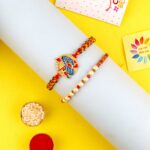Mesmerizing Beaded Bhaiya Rakhi Set of 2