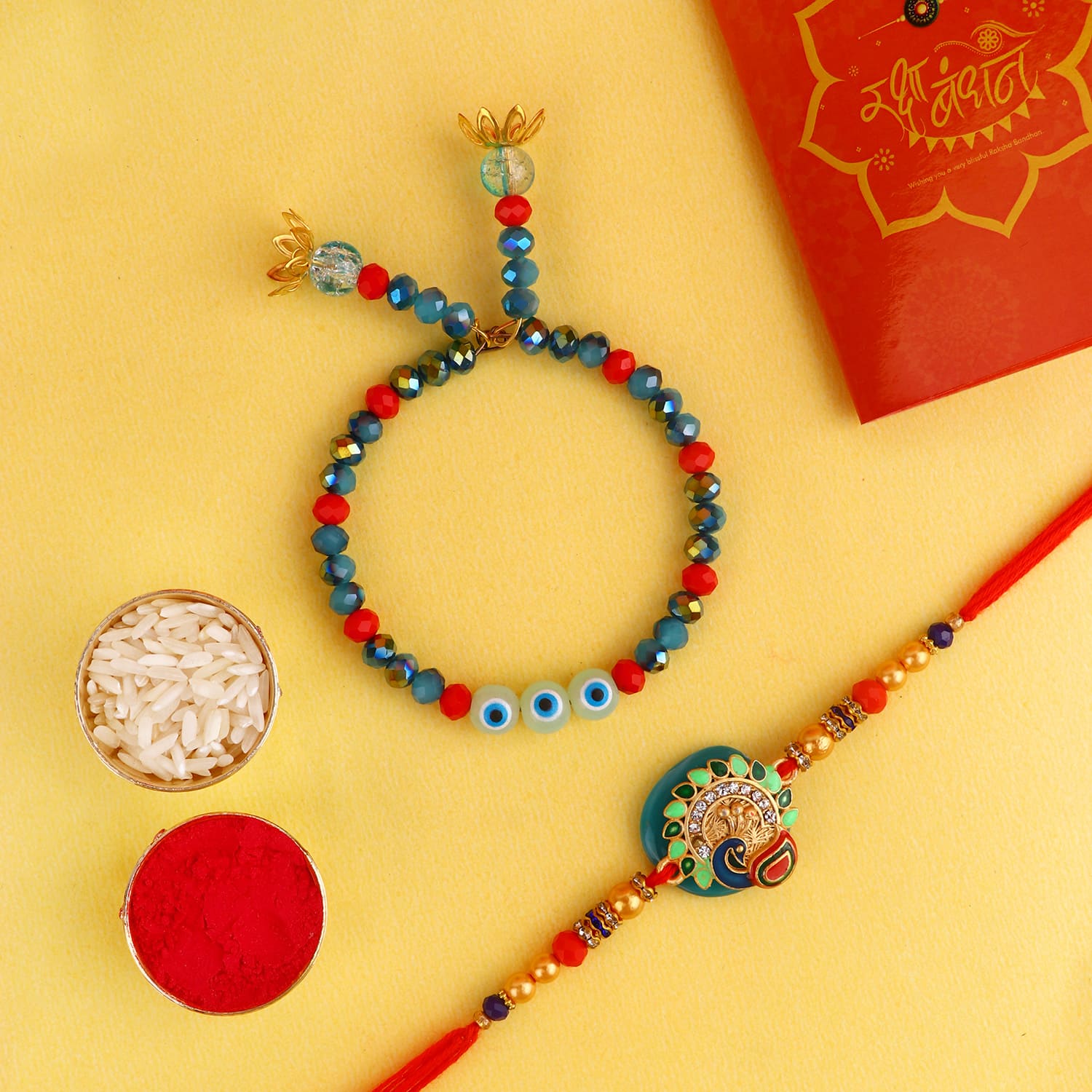 Sanctified Affection: Bhaiya Bhabhi Rakhi Combo