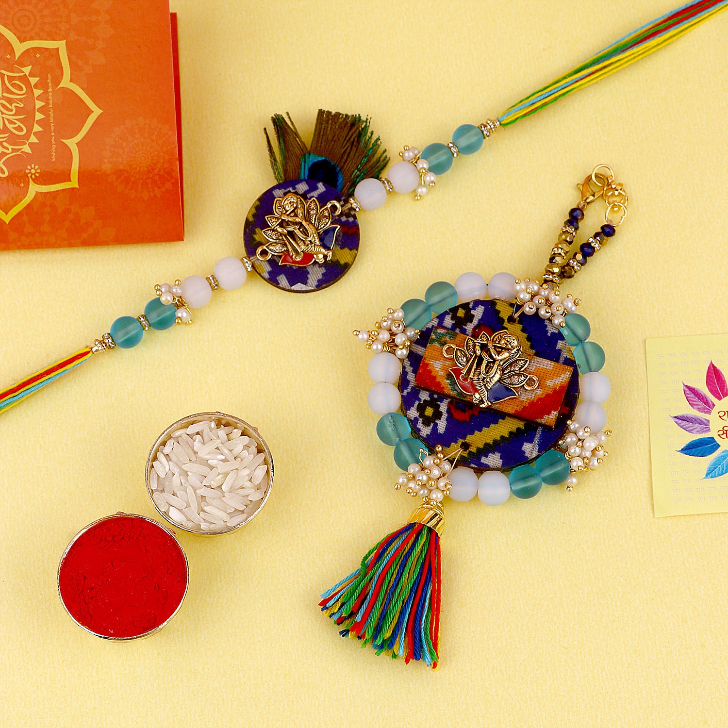 Stellar Union Bhaiya Bhabhi Rakhi Set