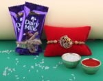 Peacock Rakhi with Chocolate Gift for your Brother