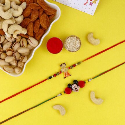Chhota Bheem Kids Rakhi with Dry Fruits