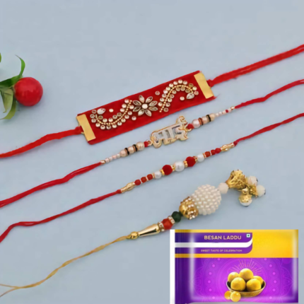 Padmabuja Bhaiya-Bhabhi Rakhi and Besan Laddu