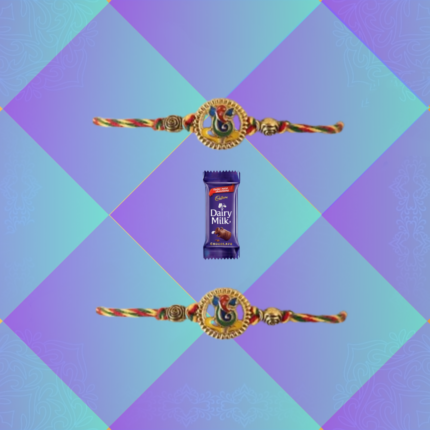 Padmabuja Ganesha Rakhi with Cadbury Dairy Milk