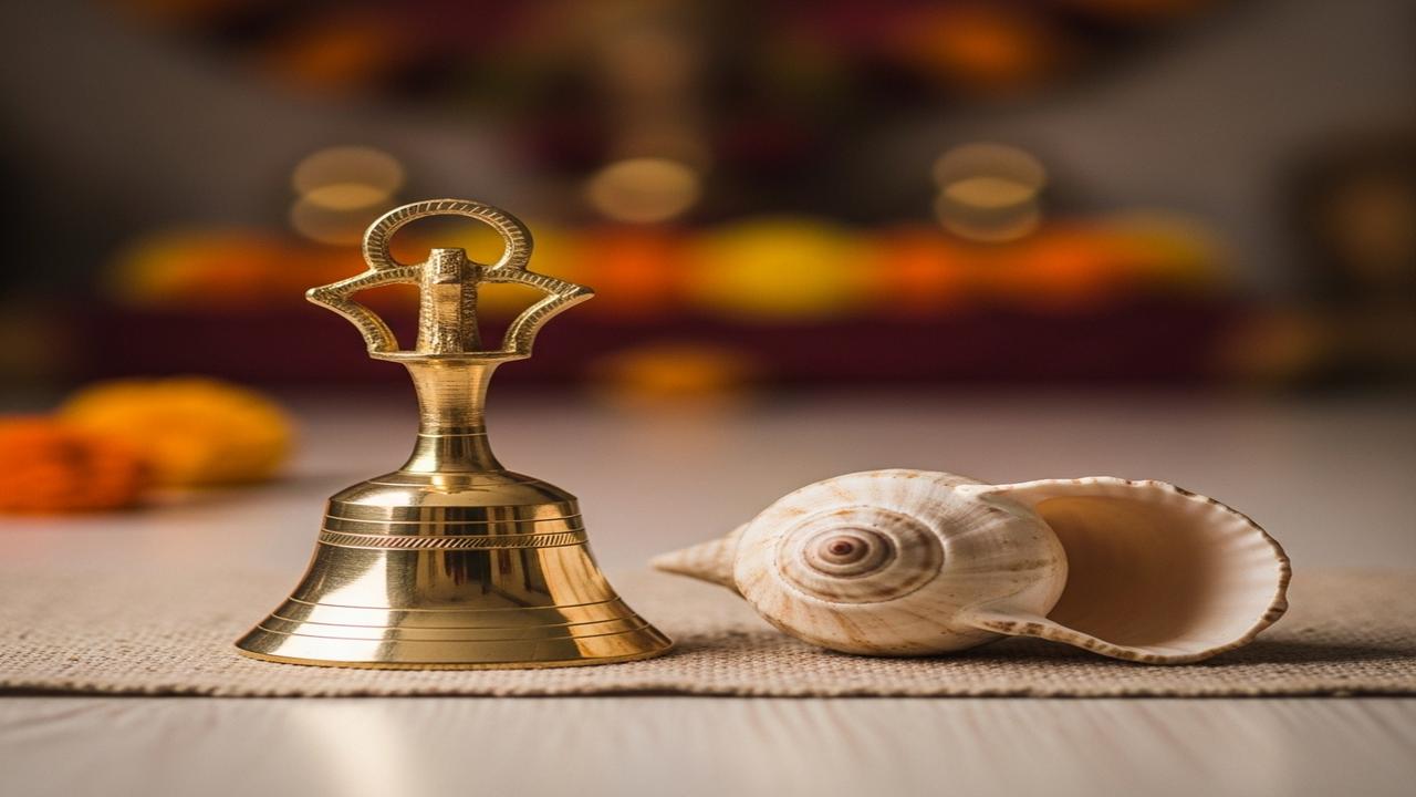 नवरात्रि की तैयारी में घंटी और शंख का महत्व क्यों है?