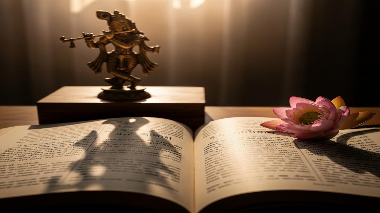 Krishna Declares He Appears to Protect Dharma