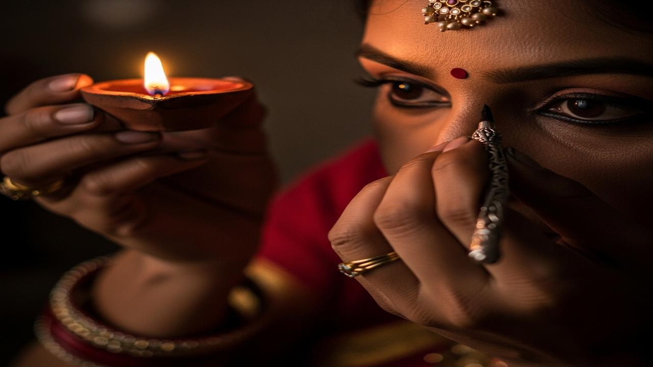 दिवाली की रात काजल लगाना क्यों है जरूरी? जानें परंपरा