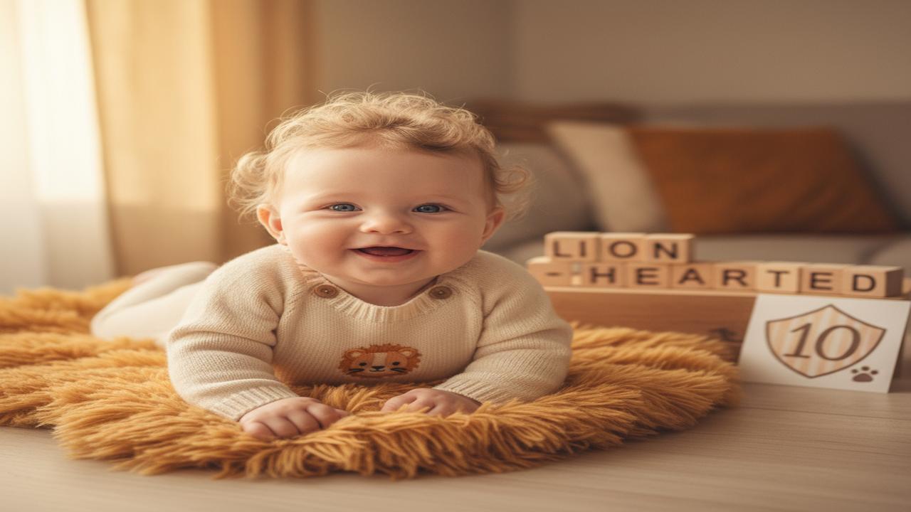 10 baby boy names that mean 'lion-hearted'